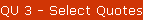 QU 3 - Select Quotes to be Deleted