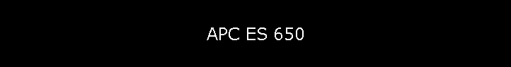 APC ES 650
