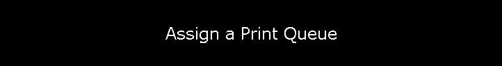 Assign a Print Queue