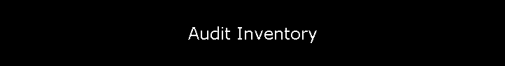 Audit Inventory