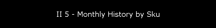 II 5 - Monthly History by Sku
