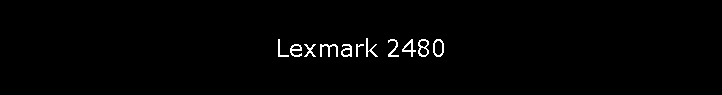 Lexmark 2480