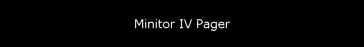 Minitor IV Pager